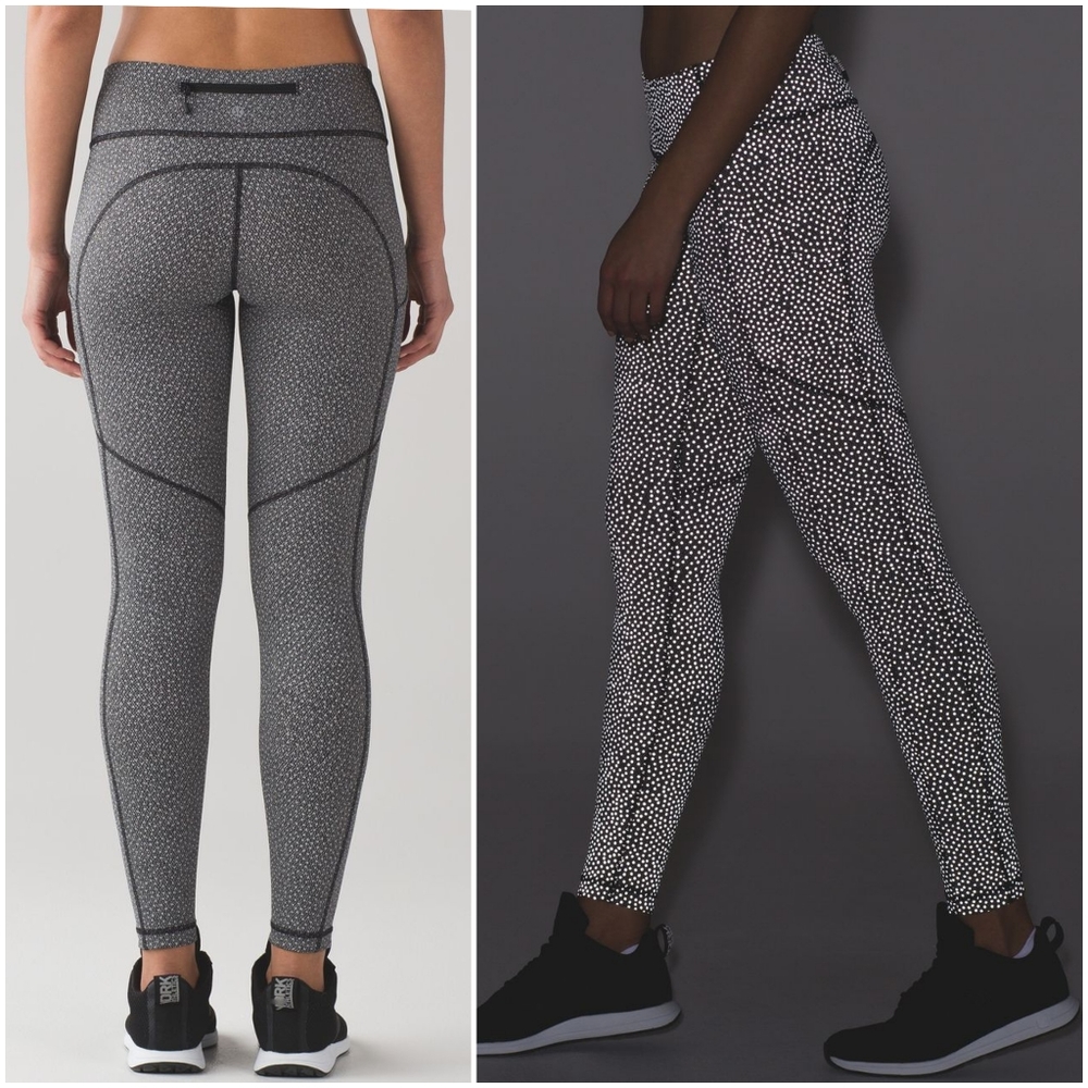 RARE Lululemon Reflective Frozen Fizz Speed Tight